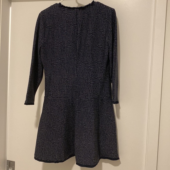BCBG Navy Tweed Sweater Dress - Picture 6 of 7